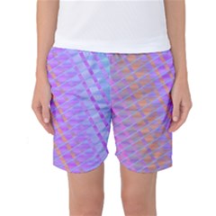 Diagonal Line Design Art Women s Basketball Shorts by LoolyElzayat