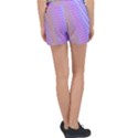 Diagonal Line Design Art Women s Velour Lounge Shorts View2