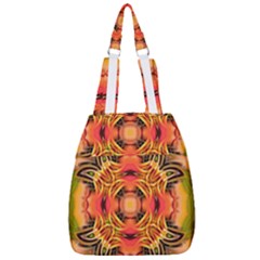 Fractals Graphic Fantasy Colorful Center Zip Backpack by Pakrebo