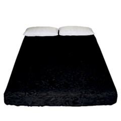 Back To Black Fitted Sheet (queen Size) by WensdaiAmbrose