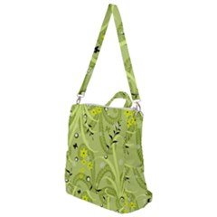 Seamless Pattern Green Garden Crossbody Backpack by Pakrebo