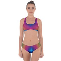 Background Pattern Structure Criss Cross Bikini Set by Pakrebo