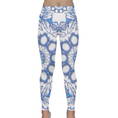 Pattern Tile Background Image Classic Yoga Leggings by Pakrebo