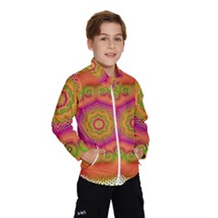 Pattern Colorful Abstract Windbreaker (kids) by Pakrebo