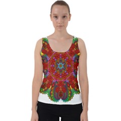 Mandala Fractal Graphic Design Velvet Tank Top by Pakrebo