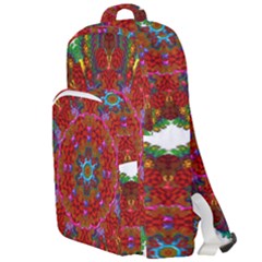 Mandala Fractal Graphic Design Double Compartment Backpack by Pakrebo