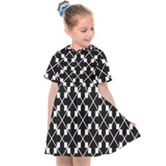 Black And White Fantasy Kids  Sailor Dress by retrotoomoderndesigns