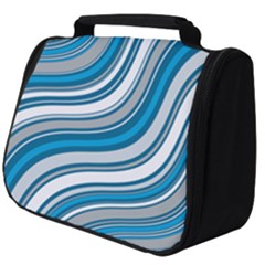 Blue Wave Surges On Full Print Travel Pouch (big) by WensdaiAmbrose