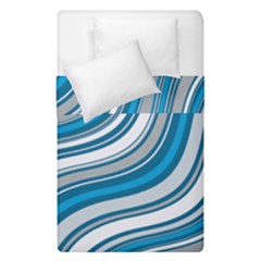 Blue Wave Surges On Duvet Cover Double Side (single Size) by WensdaiAmbrose