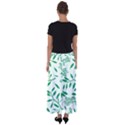 Leaves Foliage Green Wallpaper Flared Maxi Skirt View2