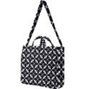 Black And White Fantasy Square Shoulder Tote Bag View1