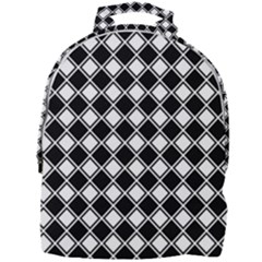 Black And White Diamonds Mini Full Print Backpack by retrotoomoderndesigns