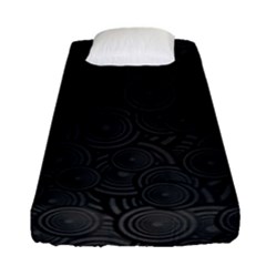 Hypnotic Black And White Fitted Sheet (single Size) by retrotoomoderndesigns