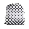 Black And White Tribal Drawstring Pouch (XXL) View1