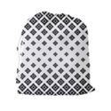 Black And White Tribal Drawstring Pouch (XXL) View2