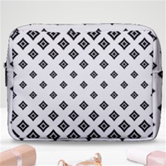 Black And White Tribal Make Up Pouch (large) by retrotoomoderndesigns