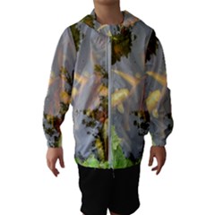 Koi Fish Pond Hooded Windbreaker (kids) by StarvingArtisan