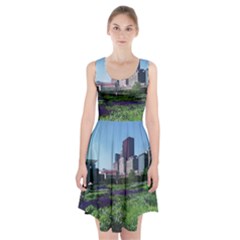 Lurie Garden Salvia River Racerback Midi Dress by Riverwoman