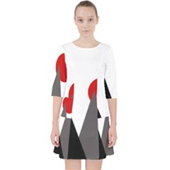 Geometric Landscape Pocket Dress by Valentinaart