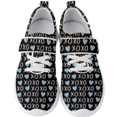 Xo Valentines Day Pattern Men s Velcro Strap Shoes by Valentinaart