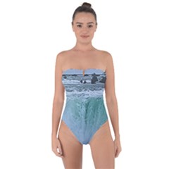 Niagara Falls Tie Back One Piece Swimsuit by Riverwoman