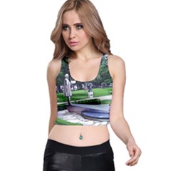 Shakespeare Garden Stratford Racer Back Crop Top by Riverwoman