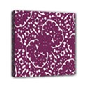 Magenta And White Abstract Print Pattern Mini Canvas 6  x 6  (Stretched) View1