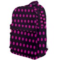 Pink Black Polka Dots Classic Backpack View1