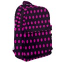 Pink Black Polka Dots Classic Backpack View2