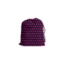 Pink Black Polka Dots Drawstring Pouch (XS) View1