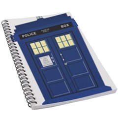 Tardis Doctor Who Time Travel 5 5  X 8 5  Notebook by Wegoenart