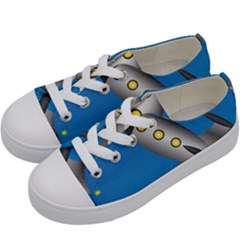 Rocket Spaceship Space Travel Nasa Kids  Low Top Canvas Sneakers by Wegoenart