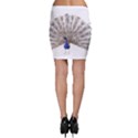 Peacock Colorful Bird Feather Blue Bodycon Skirt View2