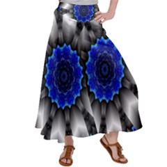 Kaleidoscope Abstract Round Satin Palazzo Pants by Pakrebo