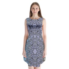 Tile Design Art Mosaic Pattern Sleeveless Chiffon Dress   by Pakrebo