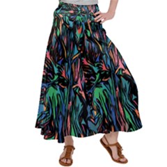 Tree Forest Abstract Forrest Satin Palazzo Pants by Pakrebo