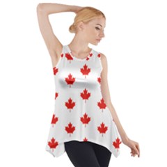 Maple Leaf Canada Emblem Country Side Drop Tank Tunic by Mariart