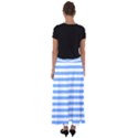 Blue Stripes Flared Maxi Skirt View2