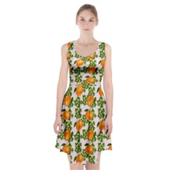 Citrus Tropical Orange Pink Racerback Midi Dress by snowwhitegirl