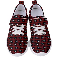 Eyes Red Plaid Women s Velcro Strap Shoes by snowwhitegirl