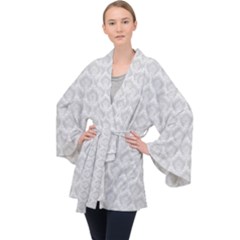 Damask Grey Velvet Kimono Robe by snowwhitegirl