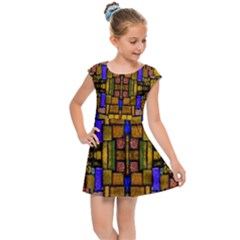 Ml 103 2 Kids  Cap Sleeve Dress by ArtworkByPatrick