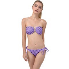 Kawaii Grape Rootbeer Twist Bandeau Bikini Set by snowwhitegirl