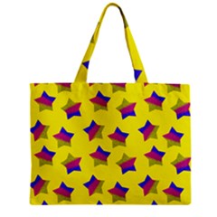 Ombre Glitter  Star Pattern Zipper Mini Tote Bag by snowwhitegirl