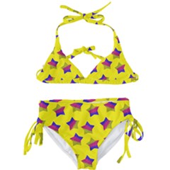 Ombre Glitter  Star Pattern Kids  Classic Bikini Set by snowwhitegirl