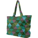 Green Geometric Simple Shoulder Bag View1