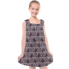 Gothic Church Pattern Kids  Cross Back Dress by snowwhitegirl