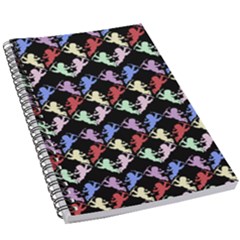 Colorful Cherubs Black 5 5  X 8 5  Notebook by snowwhitegirl