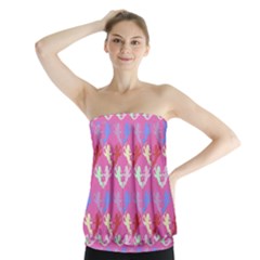 Colorful Cherubs Pink Strapless Top by snowwhitegirl