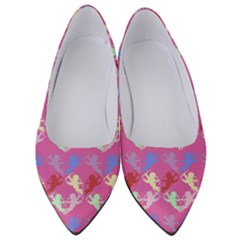 Colorful Cherubs Pink Women s Low Heels by snowwhitegirl